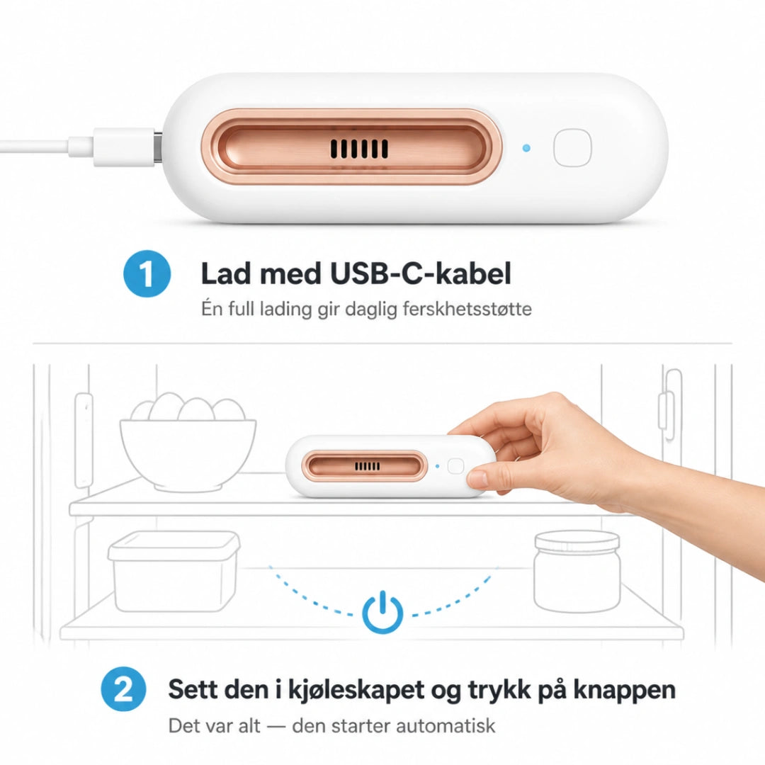 ScandiFridge™ - Holder maten fersk opptil 4 ganger lenger & reduserer matutgiftene dine